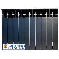 Біметалевий радіатор MIRADO Графіт 500/96