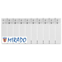 Біметалевий радіатор MIRADO 300/100 з нижнім підключенням (12 секцій)