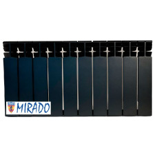 Біметалевий радіатор MIRADO Графіт 300/100