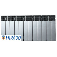 Біметалевий радіатор MIRADO Срібний 300/100