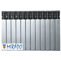 Біметалевий радіатор MIRADO Срібний 500/96