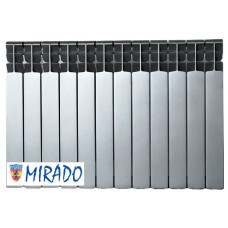 Біметалевий радіатор MIRADO Срібний 500/96