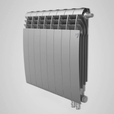 Royal Thermo (Италия) Biliner 500 / SILVER SATIN (сірий) - 10 секц.