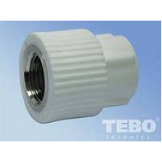 TEBO (Туреччина) Муфта ппр з внутрішньою різьбою 25мм х 1/2"