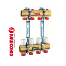 GIACOMINI (Италия) R553F коллектор 1" x 18 с расходомерами на 3 выхода