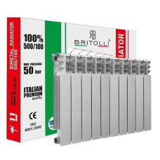Britolli (Италия) Секція радіатора біметалічного 500/100 BRITOLLI D13 30бар                                                                          БЕЗКОШТОВНА ДОСТАВКА