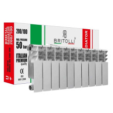 Britolli (Италия) Секція радіатора біметалічного 200/96 BRITOLLI 200D 30 бар                                                                                                БЕЗКОШТОВНА   ДОСТАВКА